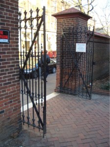 Arch Street Meeting House entrance. Photo by Barbara Benton.