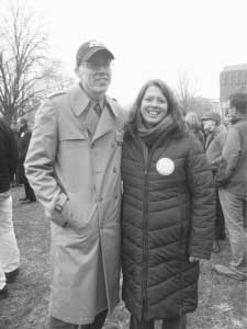 With environmental writer Bill McKibben.