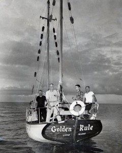 The crew, 1958. Photo courtesy VFPGoldenRuleProject.org