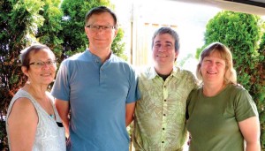 The author with his Care Committee. From left: Rose Marie Cipryk, Christopher Small, Daniel Allen, and Erica Tessier.