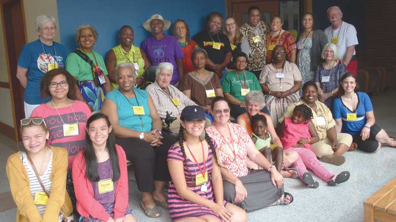 Participants in the 2014 FGC Pre-Gathering Retreat for Friends of Color and their families.