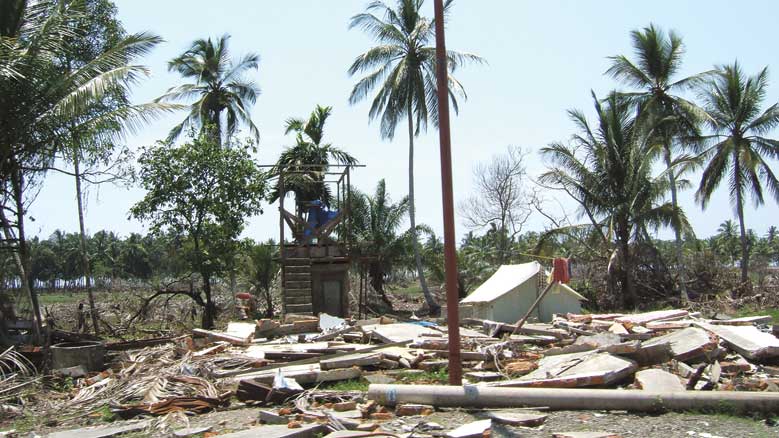 The city of Meulaboh after the earthquake in 2004. Photos courtesy of Friends Peace Teams.