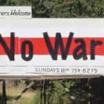 Billboard: "No War"