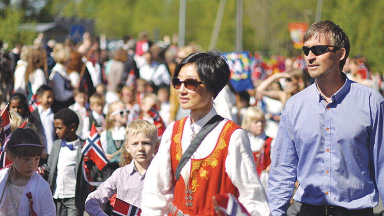 Constitution Day in Fjelhamar, Norway, May 17, 2014.