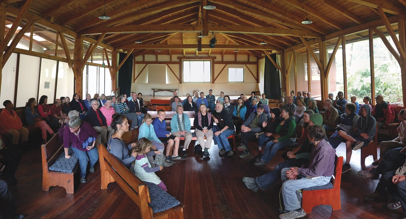 group of people sitting together